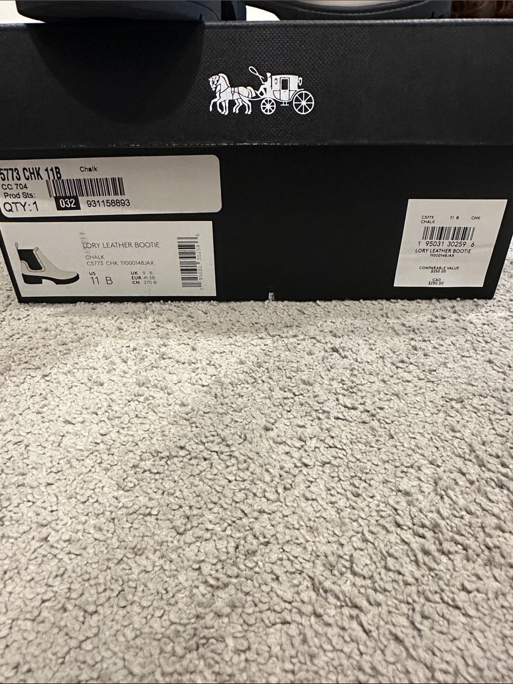 Coach Lory Bootie in color Chalk. Women’s Size 11 NEVER WORN-OPEN TO OFFERS - Picture 2 of 5